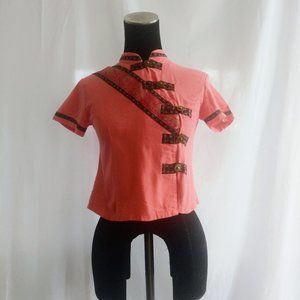 Spring Bloom Collection | Peachy Pink Thai Blouse